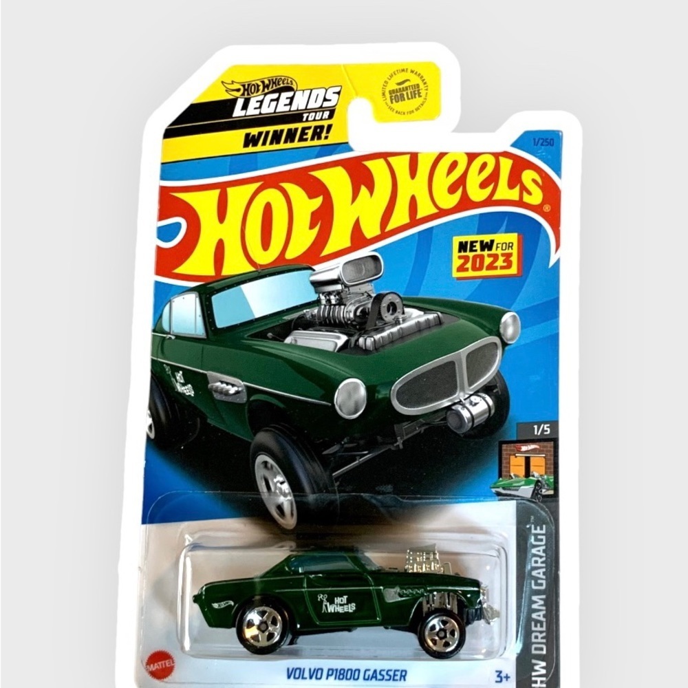 COPY - Hot Wheels Dark Green Volvo P1800 Gasser 2023 Legend Tours Winner